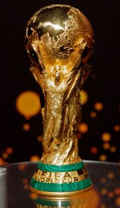World Cup trophy 173x300 World Cup Soccer Kicks Off This Weekend (Get Schedule)